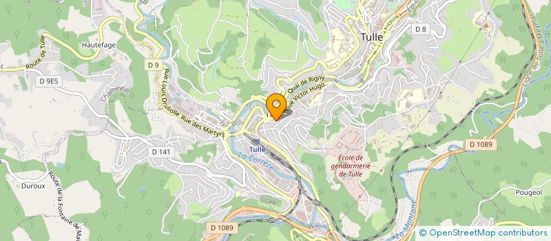 localisation de l'entreprise MONSIEUR MICHEL FRADET  CORREZE