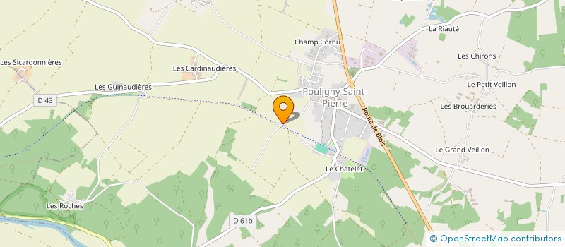 localisation de l'entreprise MONSIEUR MICHEL FRANCHAUD à LE BLANC
