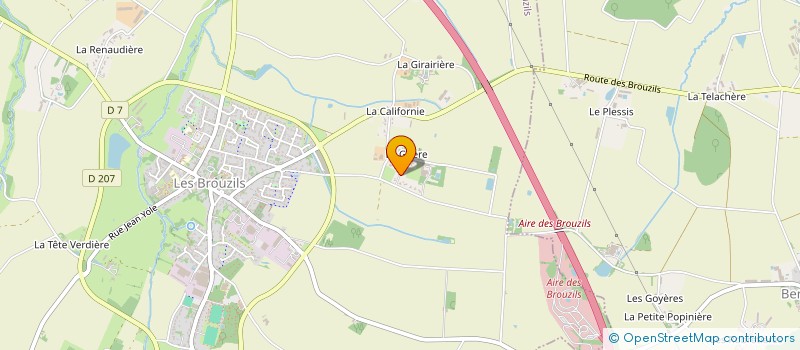 localisation de l'entreprise MONSIEUR MICHEL FRANCHETEAU  LES BROUZILS