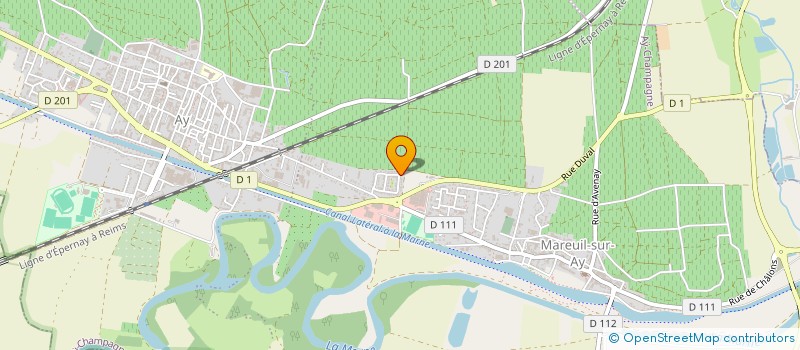 localisation de l'entreprise MONSIEUR MICHEL FRANCOIS  AY-CHAMPAGNE