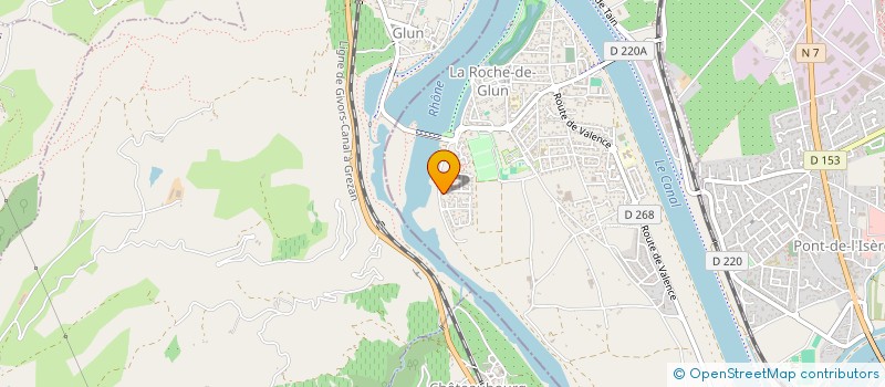 localisation de l'entreprise MONSIEUR MICHEL FRANCOIS GOUNON à LA ROCHE-DE-GLUN