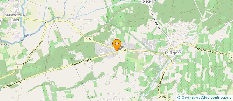 localisation de l'entreprise MONSIEUR MICHEL FRAYSSE  TAULIGNAN