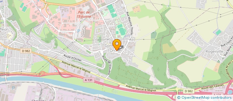 localisation de l'entreprise MONSIEUR MICHEL FREBOURG  GONFREVILLE-L'ORCHER