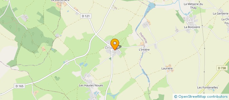 localisation de l'entreprise MONSIEUR MICHEL FREJOUX  OROUX