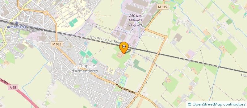 localisation de l'entreprise MONSIEUR MICHEL FREMAUT  LA CHAPELLE-D'ARMENTIERES