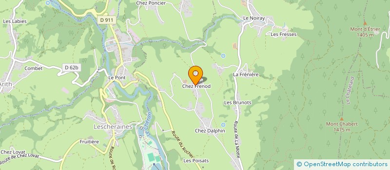 localisation de l'entreprise MONSIEUR MICHEL FRENOD  LA MOTTE-EN-BAUGES