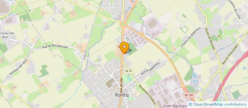 localisation de l'entreprise MONSIEUR MICHEL FRIED à RONCQ