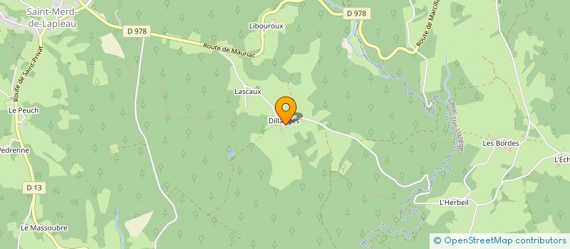 localisation de l'entreprise MONSIEUR MICHEL FRIGNAC  SAINT-MERD-DE-LAPLEAU