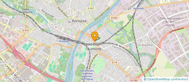 localisation de l'entreprise MONSIEUR MICHEL FROMAGEAU  SAINT-OUEN-L'AUMONE