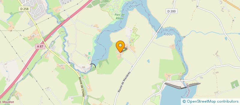 localisation de l'entreprise MONSIEUR MICHEL FROUIN  LA TESSOUALLE