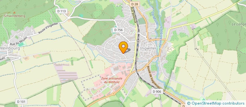 localisation de l'entreprise MONSIEUR MICHEL FUCHS  INGWILLER