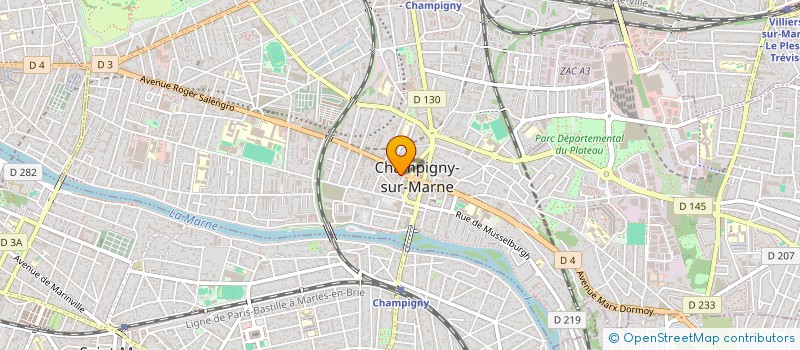 localisation de l'entreprise MONSIEUR MICHEL FUMAGALLI  CHAMPIGNY-SUR-MARNE