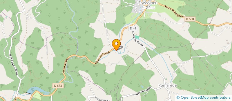 localisation de l'entreprise MONSIEUR MICHEL FUSILIER  GINDOU