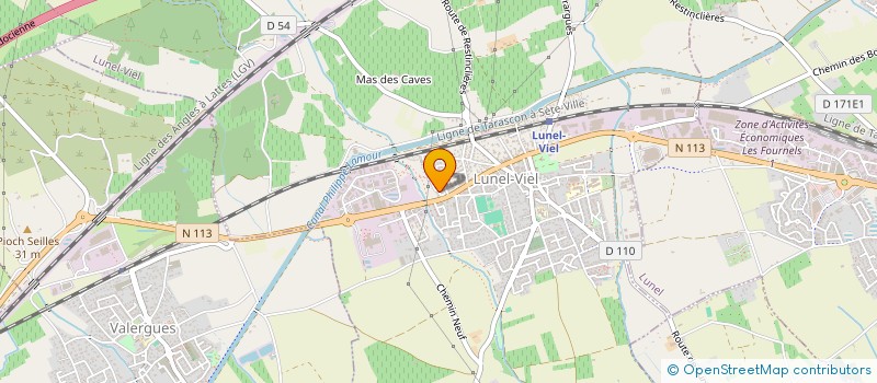 localisation de l'entreprise MONSIEUR MICHEL GABARRI  LUNEL-VIEL