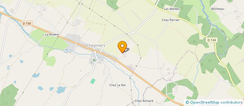 localisation de l'entreprise MONSIEUR MICHEL GABORIAUD à CHEPNIERS