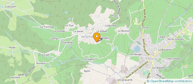 localisation de l'entreprise MONSIEUR MICHEL GACHE  VERANNE