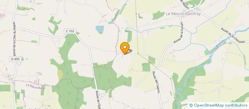 localisation de l'entreprise MONSIEUR MICHEL GACHET  JUVIGNY LES VALLEES