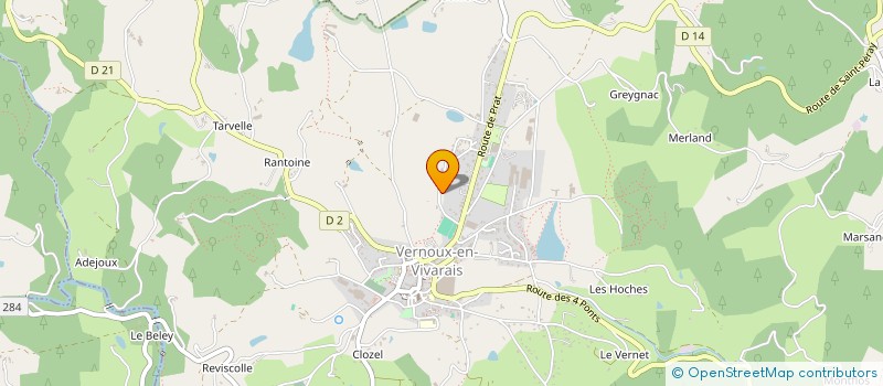 localisation de l'entreprise MONSIEUR MICHEL GAILLARD  VERNOUX-EN-VIVARAIS