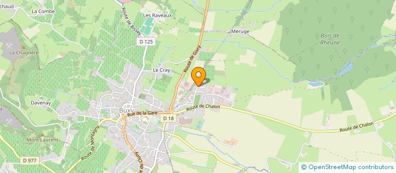 localisation de l'entreprise MONSIEUR MICHEL GAILLARD  BISSEY-SOUS-CRUCHAUD