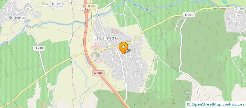 localisation de l'entreprise MONSIEUR MICHEL GALANT  LA CALMETTE