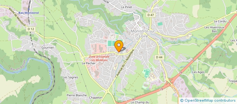 localisation de l'entreprise MONSIEUR MICHEL GALDANIO  MONISTROL-SUR-LOIRE