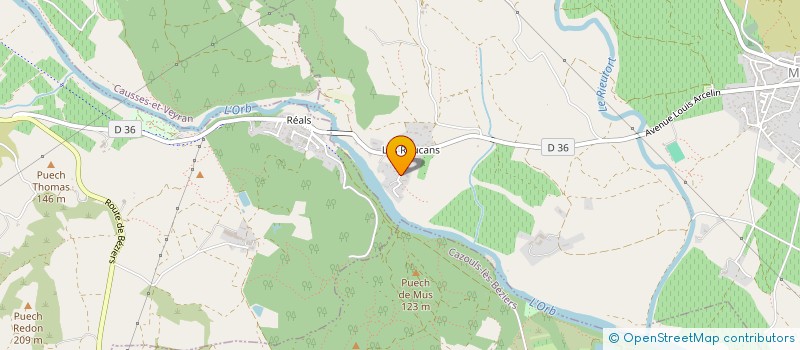 localisation de l'entreprise MONSIEUR MICHEL GALHAC  MURVIEL-LES-BEZIERS