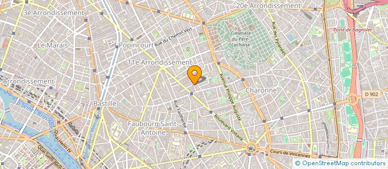 localisation de l'entreprise MONSIEUR MICHEL GALVIN  PARIS