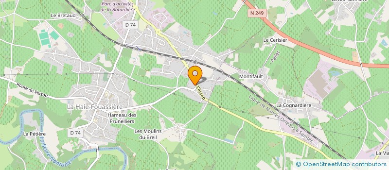 localisation de l'entreprise MONSIEUR MICHEL GANACHEAU  LA HAIE-FOUASSIERE