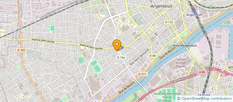 localisation de l'entreprise MONSIEUR MICHEL GANGNEUX  ARGENTEUIL