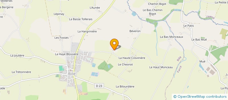 localisation de l'entreprise MONSIEUR MICHEL GARANCHER  BILLE