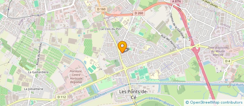 localisation de l'entreprise MONSIEUR MICHEL GARANDEAU à LES PONTS-DE-CE