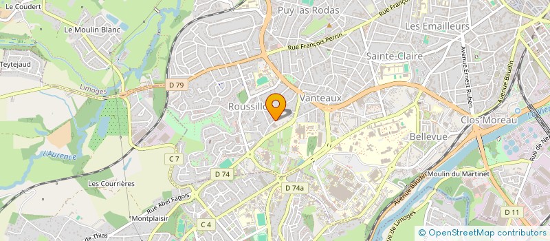localisation de l'entreprise MONSIEUR MICHEL GARAUD à LIMOGES