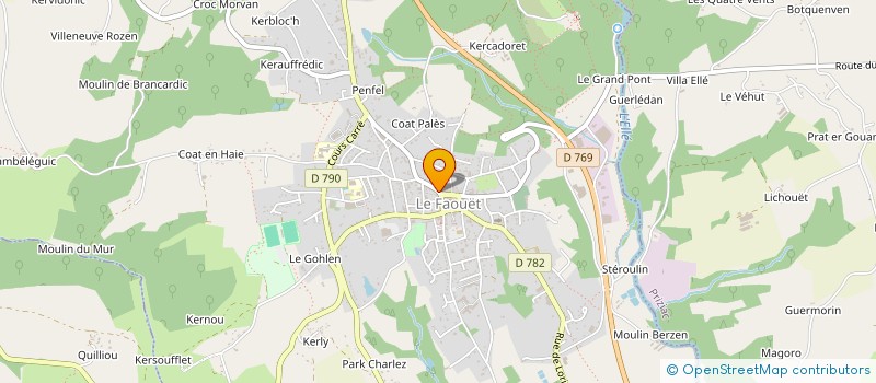 localisation de l'entreprise MONSIEUR MICHEL GARCIA à LE FAOUET