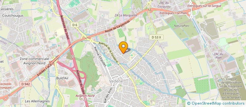 localisation de l'entreprise MONSIEUR MICHEL GARCIA  VEDENE