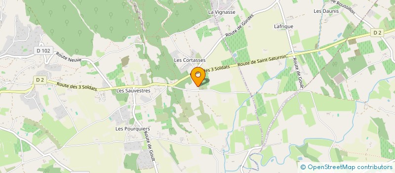 localisation de l'entreprise MONSIEUR MICHEL GARCIN  GORDES