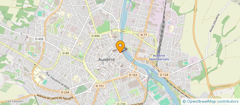 localisation de l'entreprise MONSIEUR MICHEL GARDIENNET à AUXERRE