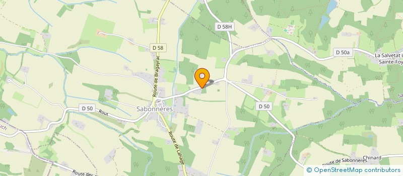 localisation de l'entreprise MONSIEUR MICHEL GARDIN  SABONNERES