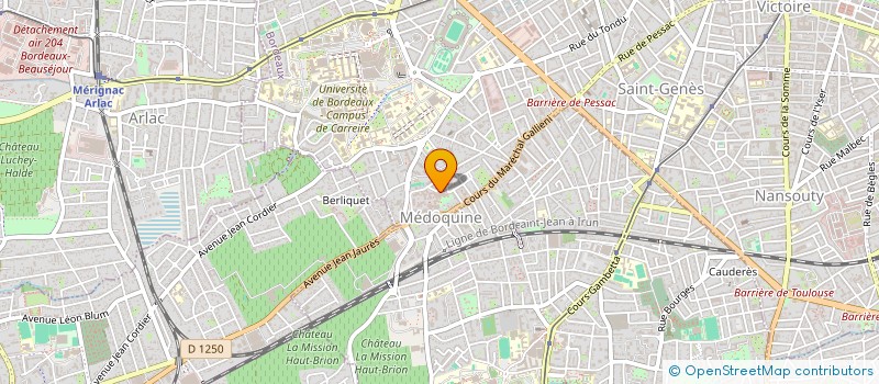 localisation de l'entreprise MONSIEUR MICHEL GARGOULLAUD à BORDEAUX