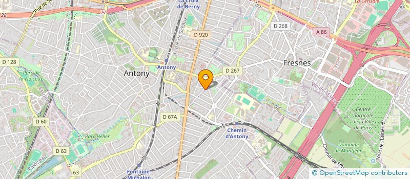 localisation de l'entreprise MONSIEUR MICHEL GARNIER à ANTONY