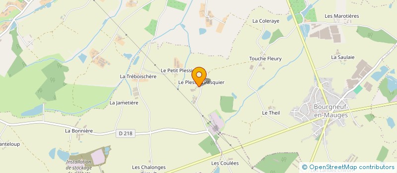 localisation de l'entreprise MONSIEUR MICHEL GARREAU  MAUGES-SUR-LOIRE