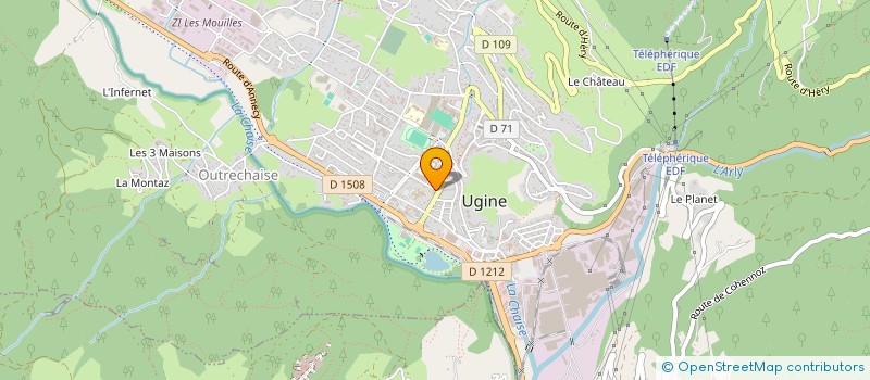 localisation de l'entreprise MONSIEUR MICHEL GARZON  UGINE