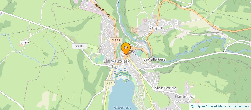 localisation de l'entreprise MONSIEUR MICHEL GAUDIN  CLAIRVAUX-LES-LACS