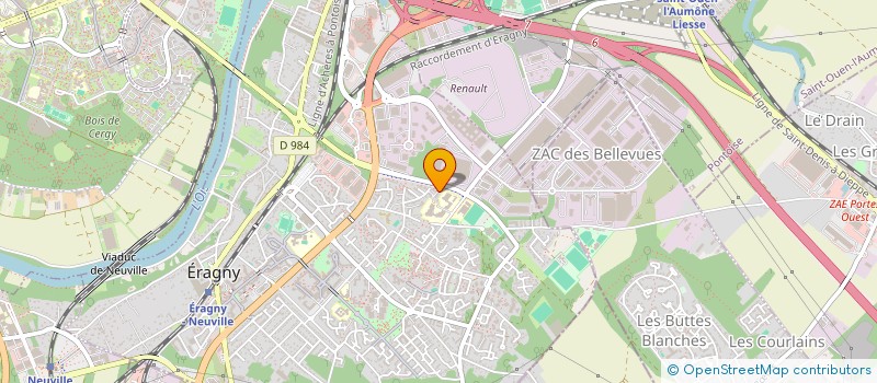 localisation de l'entreprise MONSIEUR MICHEL GAUDIN  ERAGNY