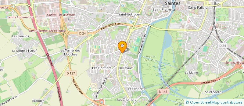 localisation de l'entreprise MONSIEUR MICHEL GAURICHON à SAINTES