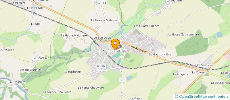 localisation de l'entreprise MONSIEUR MICHEL GAUTIER à SEVREMOINE