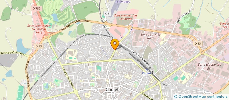 localisation de l'entreprise MONSIEUR MICHEL GAUTTIER à CHOLET