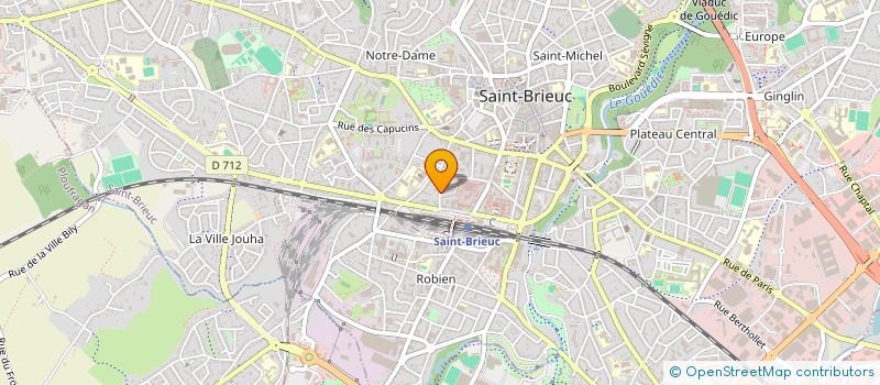 localisation de l'entreprise MONSIEUR MICHEL GAUVIN à SAINT-BRIEUC