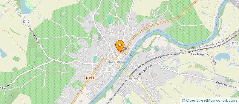 localisation de l'entreprise MONSIEUR MICHEL GEFFRIER  RABASTENS