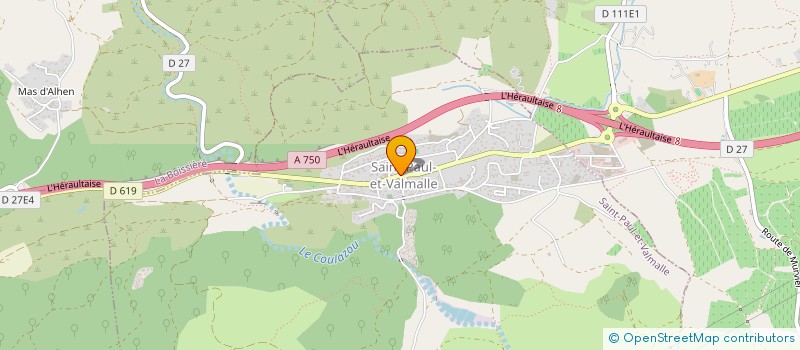 localisation de l'entreprise MONSIEUR MICHEL GELLY  SAINT-PAUL-ET-VALMALLE