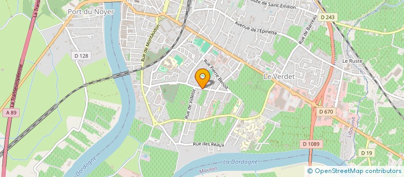 localisation de l'entreprise MONSIEUR MICHEL GENDRON  LIBOURNE